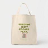 Reading is My Escape Plan - Cozy Book Lover's Desi Tragetasche (Vorne)