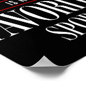 Reading Is My Favorite Srt Book Lover Funny Saying Poster (Ecke)