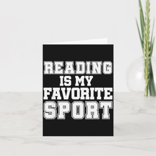 Reading Is My Favorite Srt Funny Librarian Shirt Karte (Vorderseite)