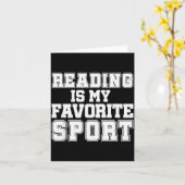Reading Is My Favorite Srt Funny Librarian Shirt Karte (Gelbe Blume)