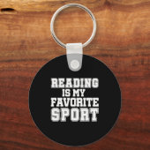 Reading Is My Favorite Srt Funny Librarian Shirt Schlüsselanhänger (Vorderseite)