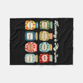 Reading Is My Jam Book Lover Teacher Student Liter Fleecedecke (Vorderseite (Horizontal))