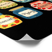 Reading Is My Jam Book Lover Teacher Student Liter Poster (Ecke)