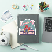Reading Is My Resistance – Blue Egg-Shaped Sticker (iPad Hülle)