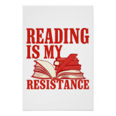 Reading Is My Resistance | Literary Liberation Art Poster (Vorderseite)