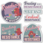 "Reading is My Resistance" sticker collection (Vorderseite)