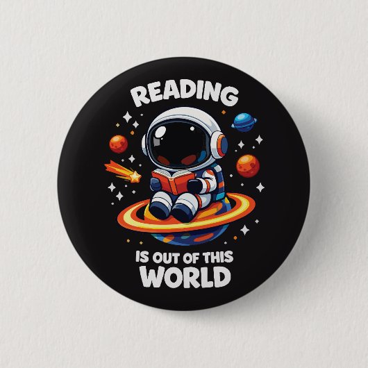 Reading is out of this world button (Vorderseite)