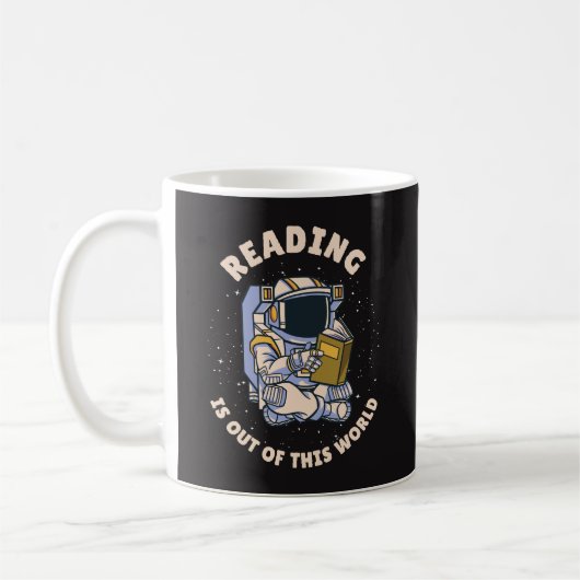 Reading Is Out Of This World Kaffeetasse (Links)
