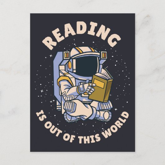 Reading Is Out Of This World Postkarte (Vorderseite)