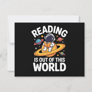 Reading is Out of This World Space Funny Books Lov