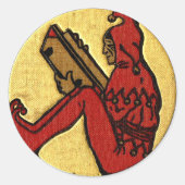 Reading Jester Runder Aufkleber (Vorderseite)