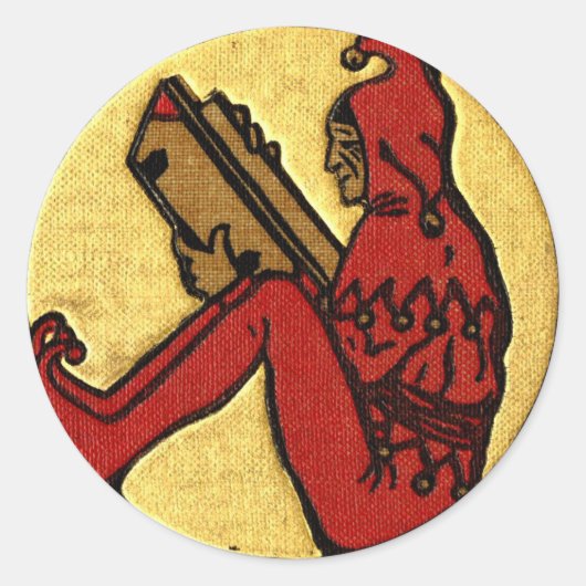 Reading Jester Runder Aufkleber (Vorderseite)