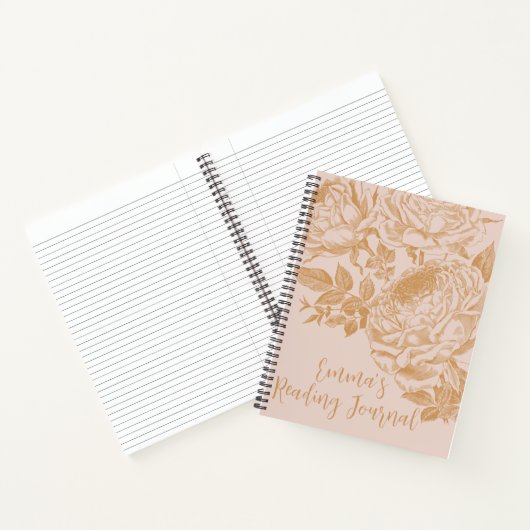 Reading Journal Spiral Notebook Notizblock (Innenseite)