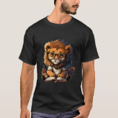 Reading Lion For Books Reading For Book Readers T-Shirt (Vorderseite)