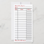 Reading List Tracker Flat Card (Vorderseite)