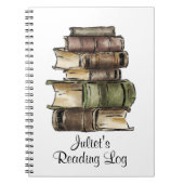 Reading-log-Notebook Notizblock (Vorderseite)