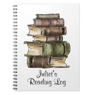 Reading-log-Notebook Notizblock