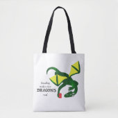 Reading makes Dragons real Tasche (Vorderseite)