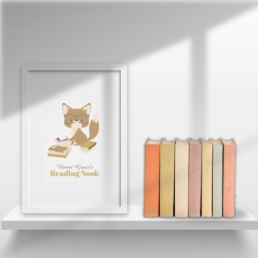 Reading Motivation Poster Woodland Fox