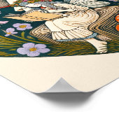 Reading Mushroom Fairy Poster (Ecke)