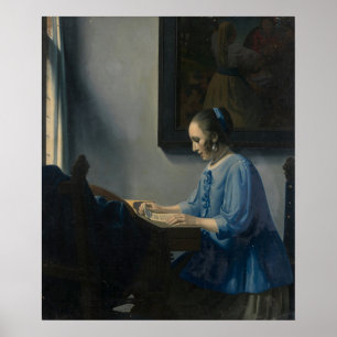 Reading music — Dutch Golden Age Poster
