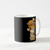 Reading Octopus Tea Coffee And Books Kaffeetasse (VorderseiteRechts)