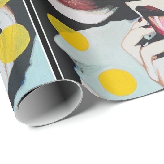 "Reading of the Will" Gemälde auf einer Geschenkpapier (Rolleneckpunkt)