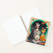 Reading Opens a Gateway to Cat Adventures Journal Notizblock (Innenseite)