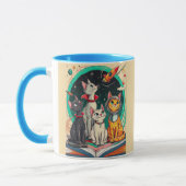 Reading Opens a Gateway to Cosmic Cat Adventures Tasse (Links)