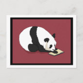 Reading Panda Postkarte (Vorderseite)