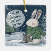 Reading Quote Ornament for Book Lovers (Vorderseite)