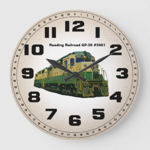 Reading Railroad GP-30 #3601 Wanduhr