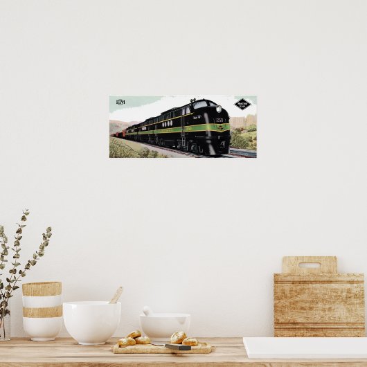 Reading Railroad Lines FT 250 Poster (Küche)