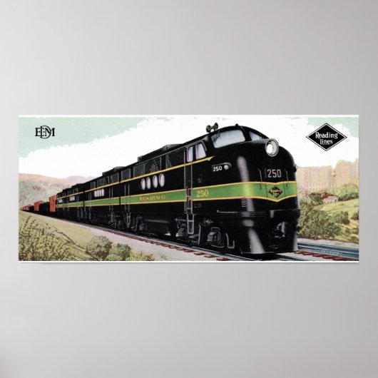 Reading Railroad Lines FT 250 Poster (Vorne)