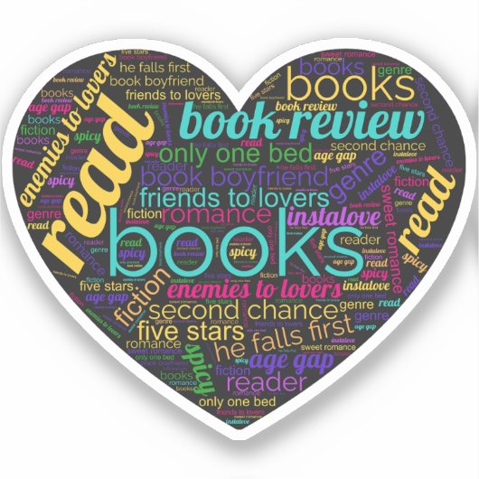 Reading Romance Sticker (Vorderseite)