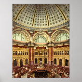 Reading Room Library of Congress Washington Poster (Vorne)