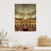 Reading Room Library of Congress Washington Poster (Küche)