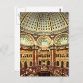 Reading Room Library of Congress Washington Postkarte (Vorne/Hinten)