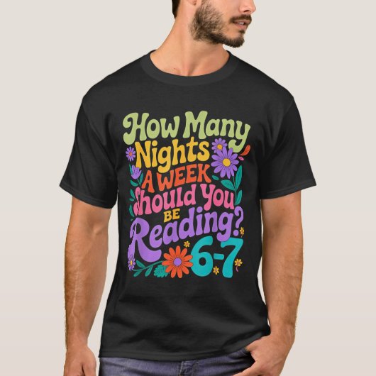 Reading Six Seven Meme Book Lover 67 Teacher 6 7  T-Shirt (Vorderseite)