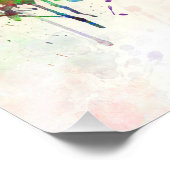 Reading skyline im Watercolor background Fotodruck (Ecke)