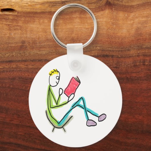 Reading Stickman Schlüsselanhänger (Rückseite)