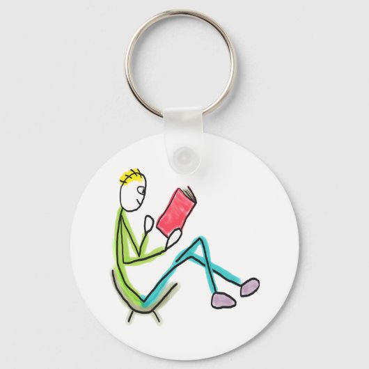 Reading Stickman Schlüsselanhänger (Rückseite)