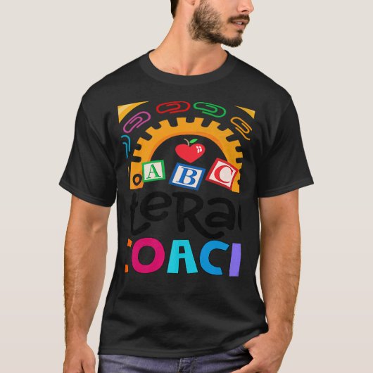 Reading Teacher Back School Special Literacy Coach T-Shirt (Vorderseite)