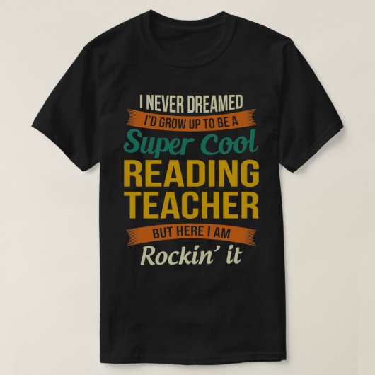 Reading Teacher Gifts  Funny Appreciation  T-Shirt (Design vorne)