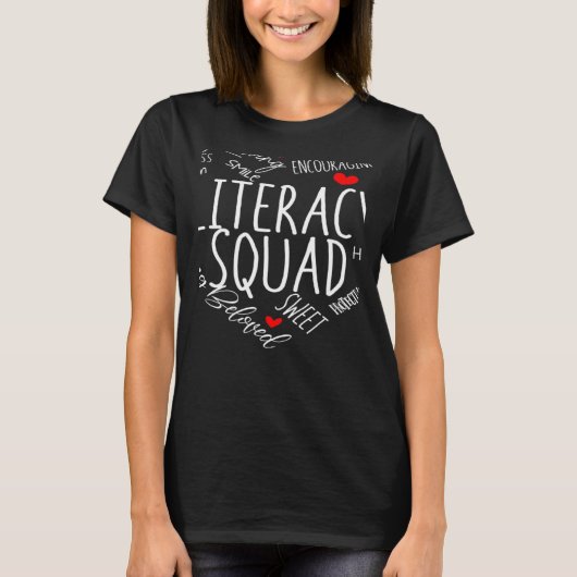 Reading Teacher Interventionist Specialist Literac T-Shirt (Vorderseite)