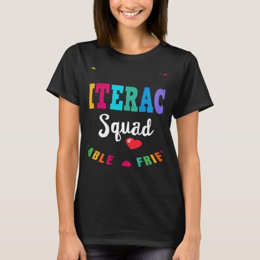 Reading Teacher Interventionist Specialist Literac T-Shirt (Vorderseite)