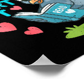 Reading Teacher Valentine Day Read Your Heart Out Poster (Ecke)