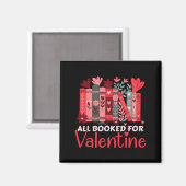 Reading Teacher Valentines Day All Booked For Val  Magnet (Vorderseite/Rückseite)
