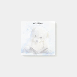 Reading Teddy Bear Post-it Klebezettel