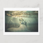 Reading Under Sea bezaubernde originale Fantasy Ar Postkarte (Vorderseite)